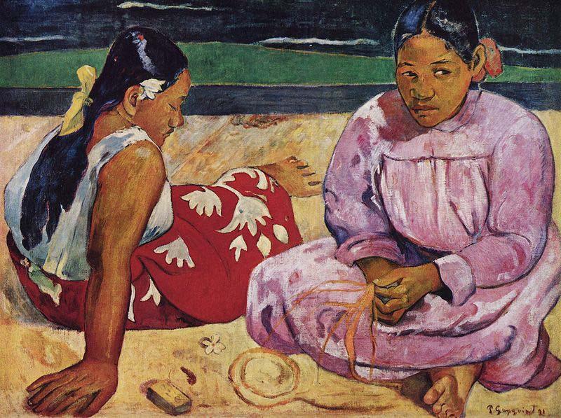Paul Gauguin Tahitian Women on the Beach oil painting image